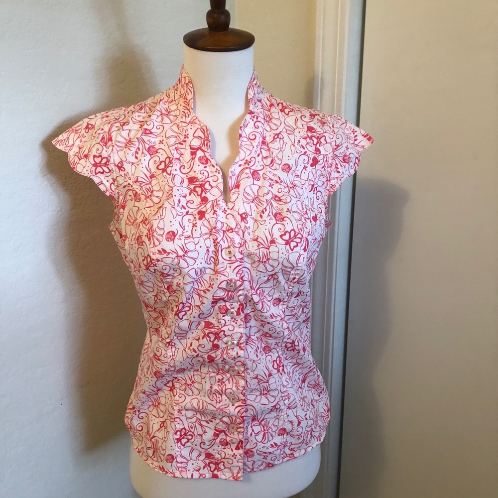 Lilly Pulitzer Bubba Print Shirt